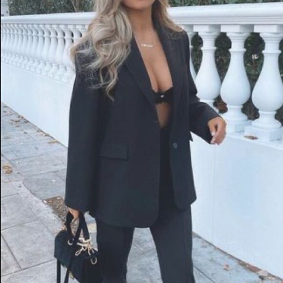 Black blazer jacket - Picture 3 of 9